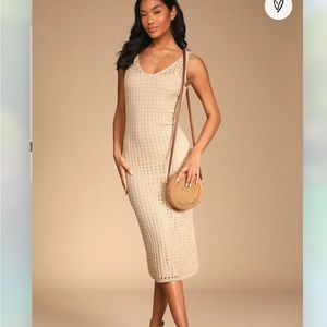 Crochet Midi Dress